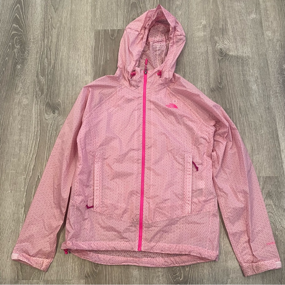 The North Face Hyvent 2.5L Womens Pink Lightweight Rain Jacket Size Medium